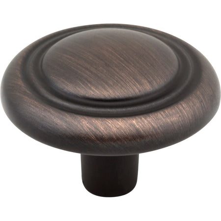 Elements 202DBAC: 1-1/4" Vienna Round Cabinet Knob - Brushed Oil Rubbed Bronze