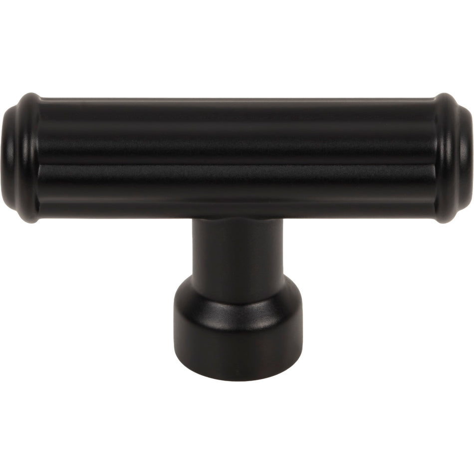 Top Knobs TK3401BLK: 2-1/4"  Pemberton Cabinet Knob - Flat Black