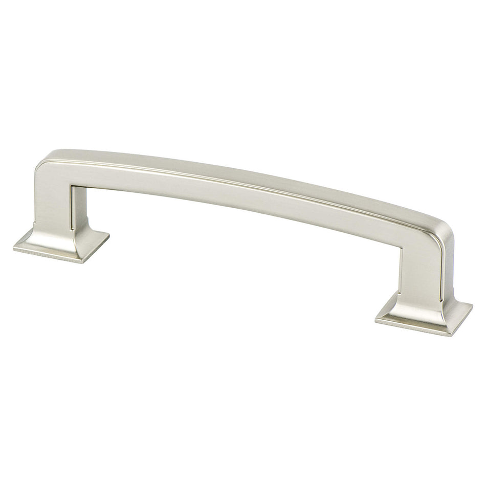 Berenson 2040-1BPN: 128mm cc Hearthstone Cabinet Pull - Brushed Nickel