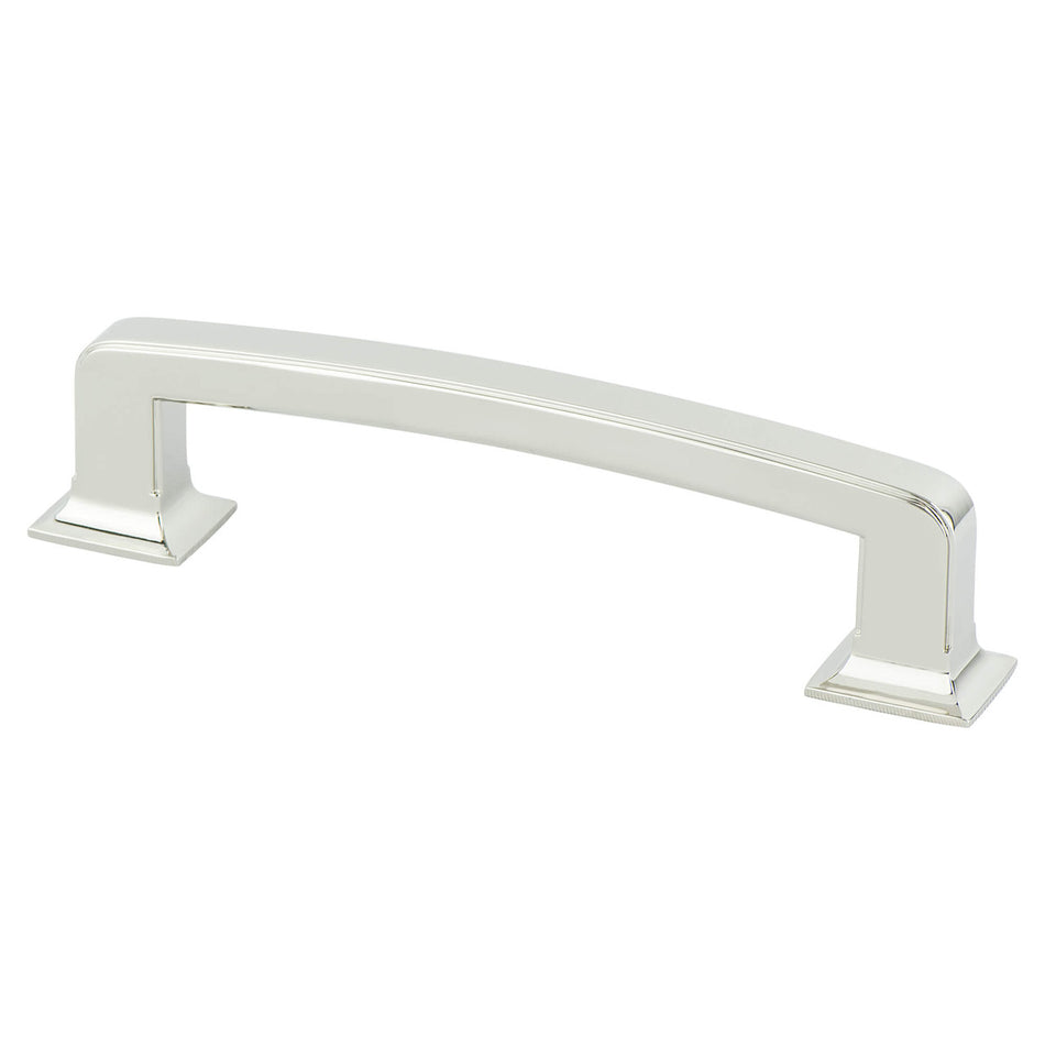 Berenson 2041-1014: 128mm cc Designers Group Ten Cabinet Pull - Polished Nickel