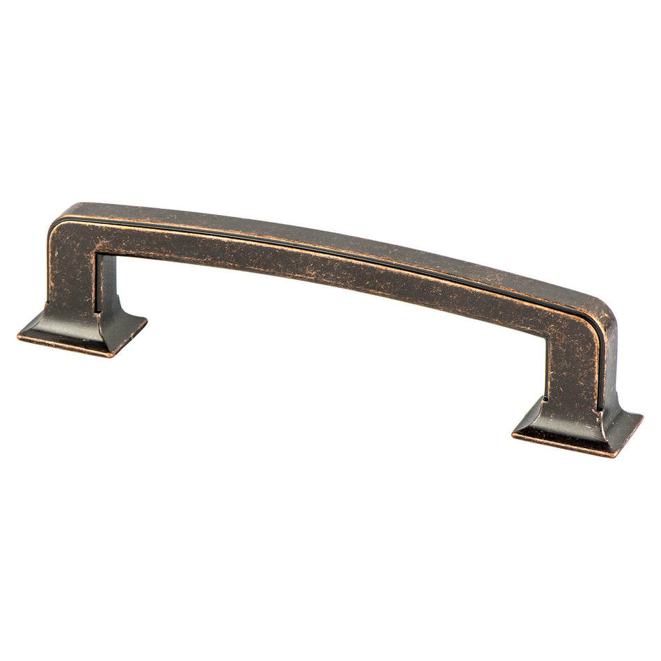 Berenson 2042-1WVB: 128mm cc Hearthstone Cabinet Pull - Weathered Verona Bronze