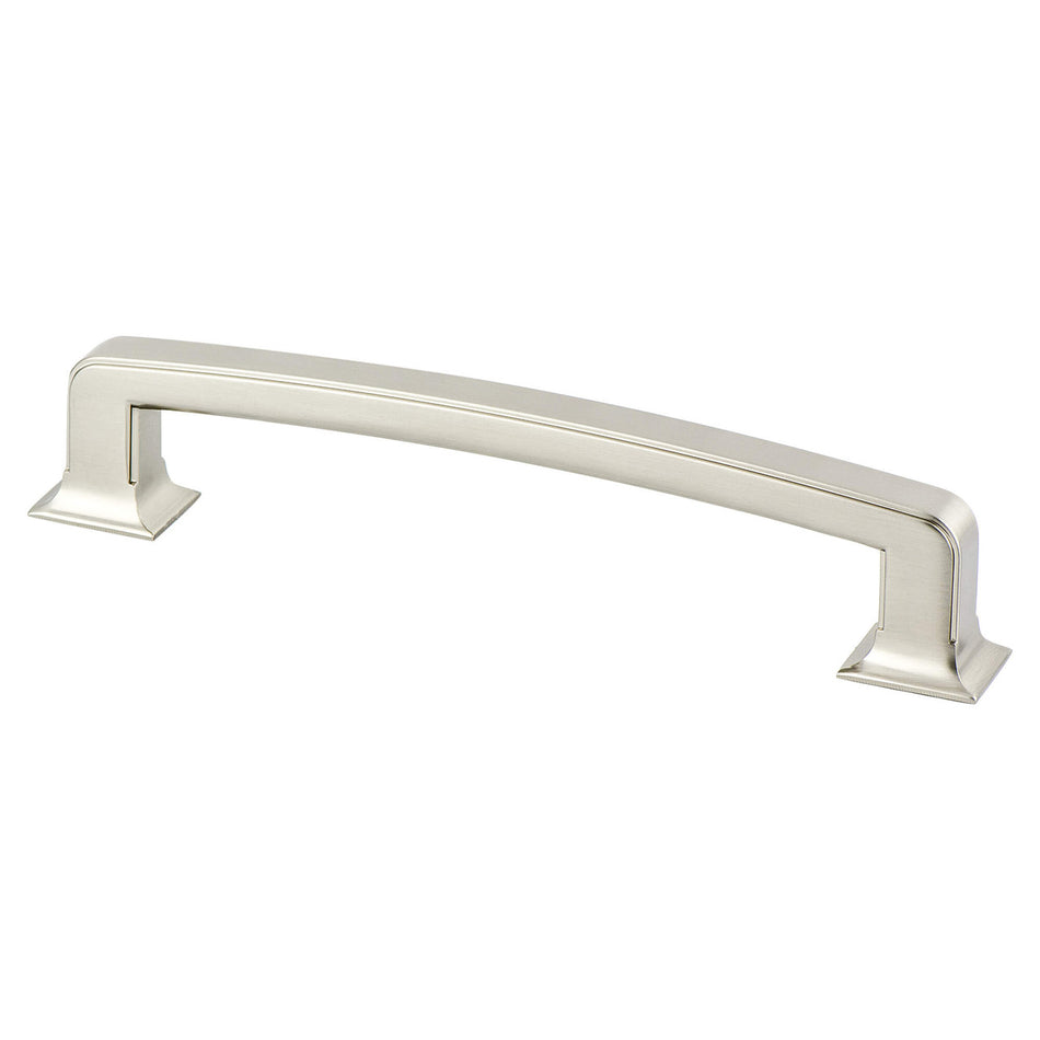 Berenson 2045-1BPN: 160mm cc Hearthstone Cabinet Pull - Brushed Nickel
