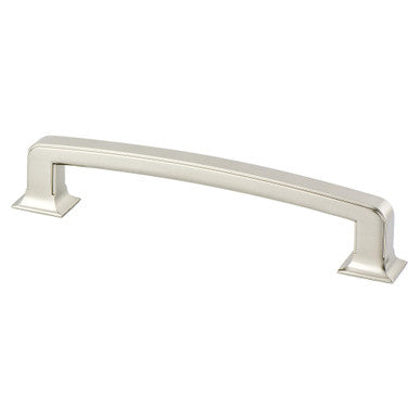 Berenson 2045-1BPN: 160mm cc Hearthstone Cabinet Pull - Brushed Nickel