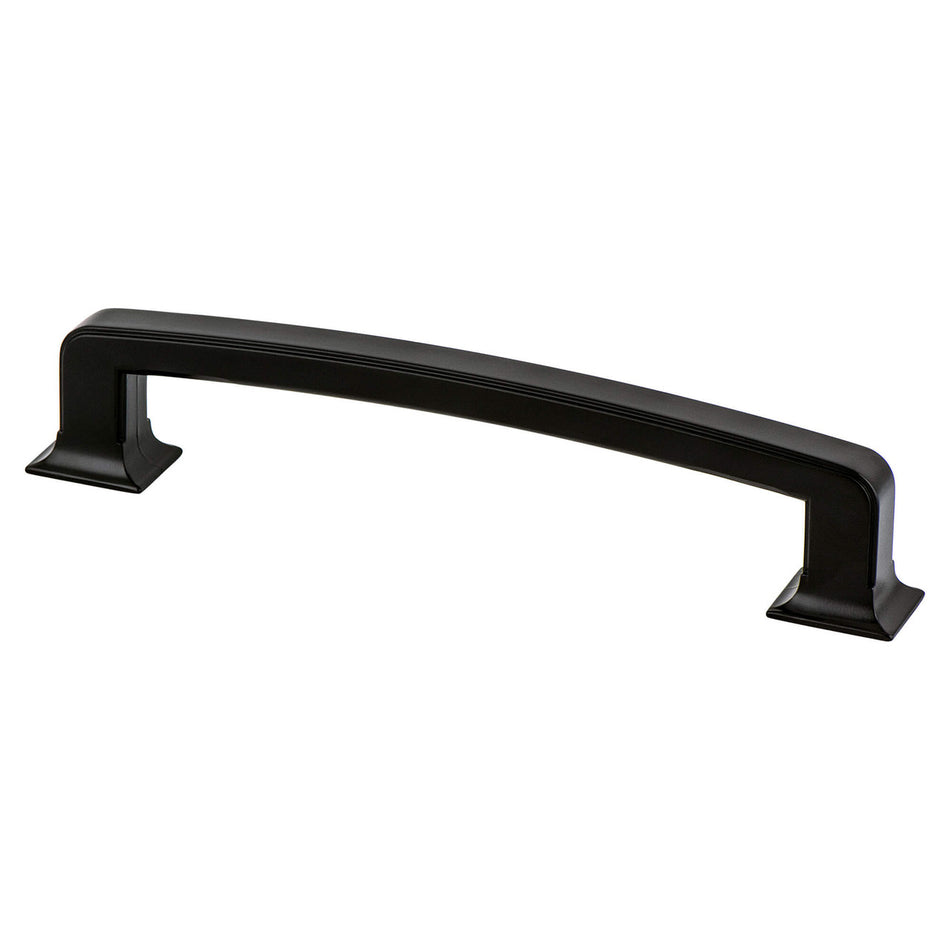 Berenson 2048-1055: 160mm cc Hearthstone Cabinet Pull - Matte Black
