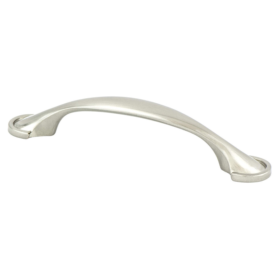 Berenson 2049-1BPN: 96mm cc Hillcrest Cabinet Pull - Brushed Nickel