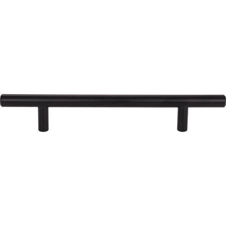 Elements 206MB: 128 mm cc Naples Round Bar Cabinet Pull - Matte Black