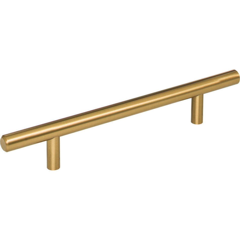 Elements 206SBZ: 128 mm cc Naples Round Bar Cabinet Pull - Satin Bronze