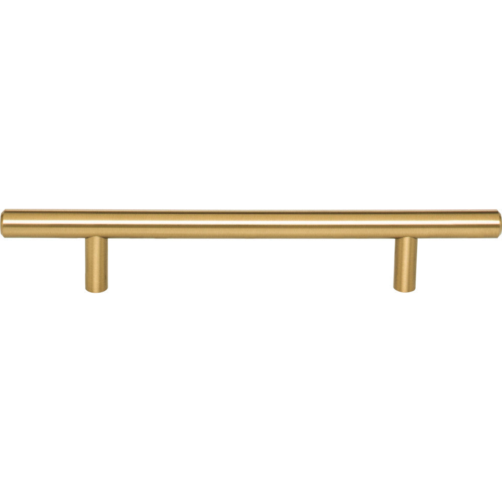Elements 206SBZ: 128 mm cc Naples Round Bar Cabinet Pull - Satin Bronze