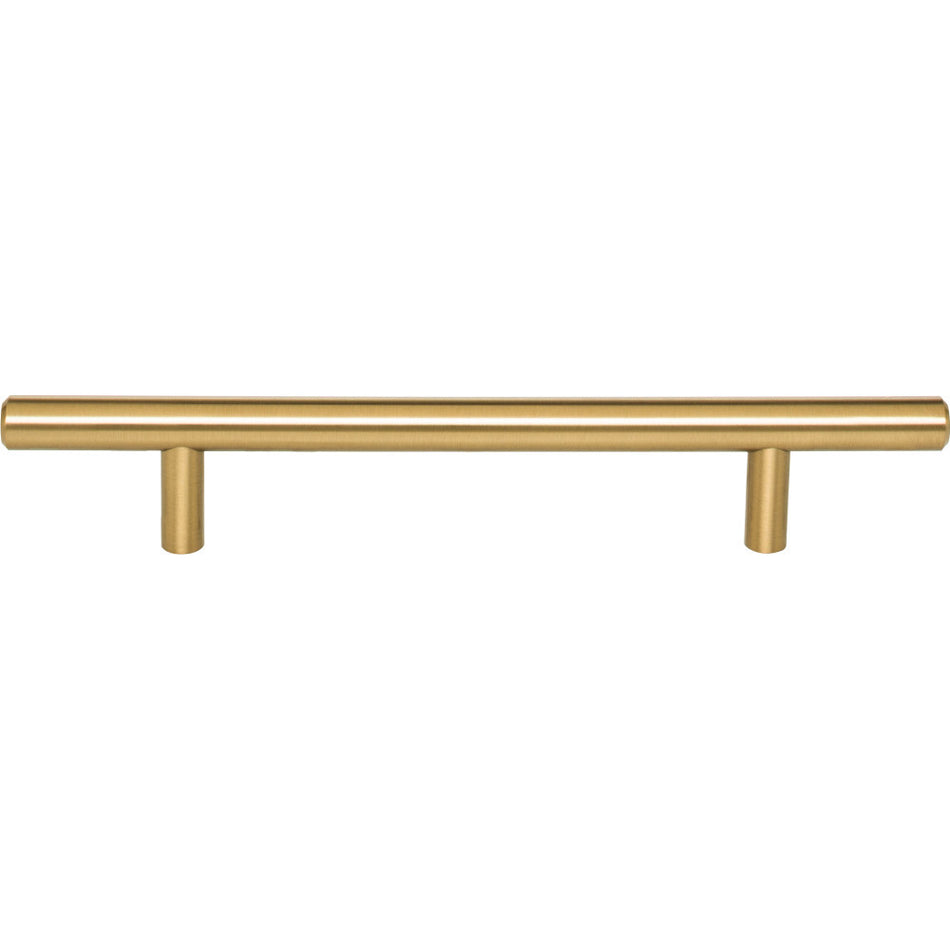 Elements 206SBZ: 128 mm cc Naples Round Bar Cabinet Pull - Satin Bronze