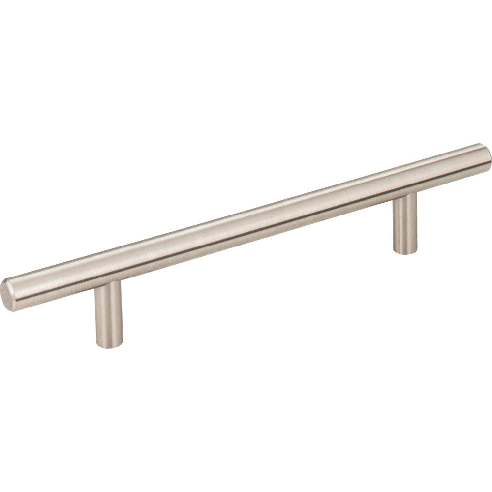 Elements 206SN: 128 mm cc Naples Round Bar Cabinet Pull - Satin Nickel