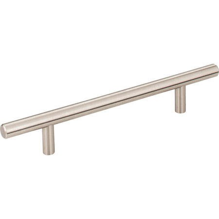 Elements 206SN: 128 mm cc Naples Round Bar Cabinet Pull - Satin Nickel