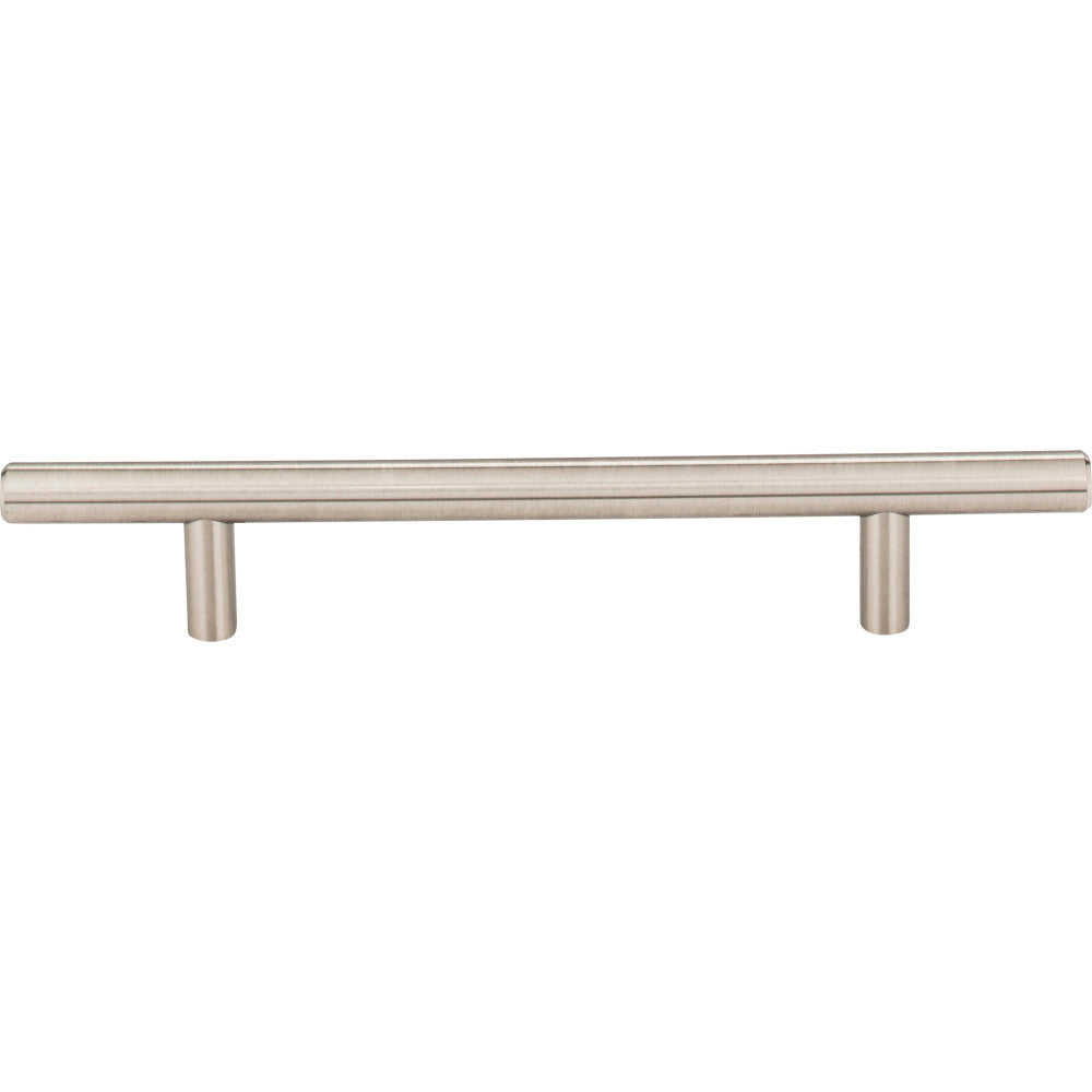 Elements 206SN: 128 mm cc Naples Round Bar Cabinet Pull - Satin Nickel