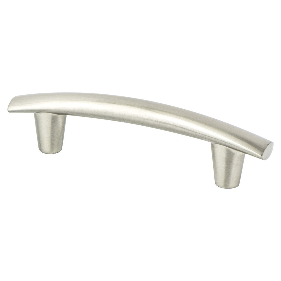 Berenson 2097-4BPN: 96mm cc Meadow Cabinet Pull - Brushed Nickel