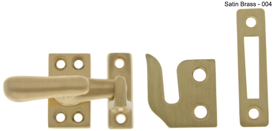 IDH Brass 21014-004: 2" Casement Fastener for Windows - Satin Brass