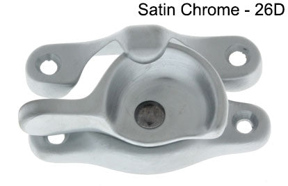 IDH Brass 21020-26D: 2-1/2" Small Sash Catch for Windows - Satin Chrome