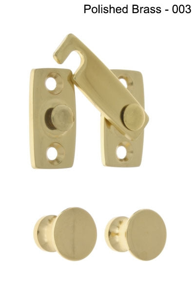 IDH Brass 21021-004: 1-3/16" Shutter Bar Kit for Windows - Satin Brass