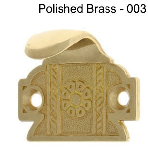 IDH Brass 21050-3NL: 1-7/8" Ornamental Sunburst Sash Lift - Polished Brass No Lacquer