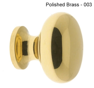 IDH Brass 21196-3NL: 1" Classic Round Cabinet Knob - Polished Brass No Lacquer