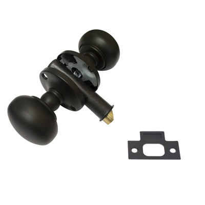 IDH Brass 21254-015: Double Knob Storm/Screen Door Latch - Satin Nickel