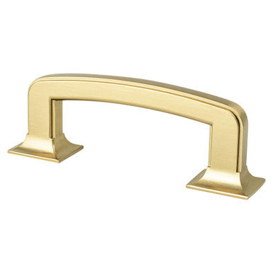 Berenson 2151-1MDB: 3" cc Hearthstone Cabinet Pull - Modern Brushed Gold