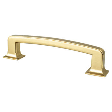 Berenson 2153-1MDB: 128mm cc Hearthstone Cabinet Pull - Modern Brushed Gold