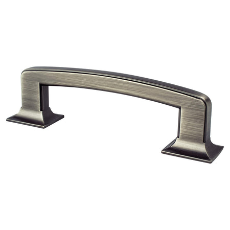 Berenson 2160-1VTN: 96mm cc Hearthstone Cabinet Pull - Vintage Nickel