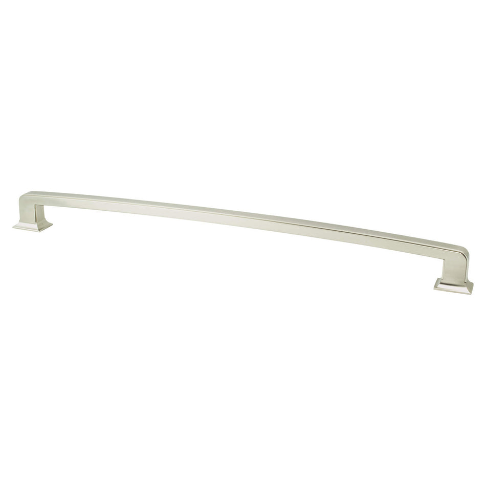 Berenson 2168-1BPN: 18" cc Hearthstone Appliance Pull - Brushed Nickel