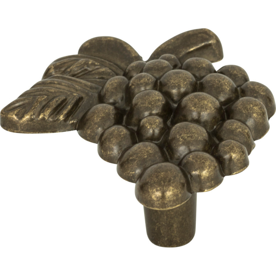 Atlas 2173-BB: 1-3/4" Vineyard Grapes Cabinet Knob - Burnished Bronze