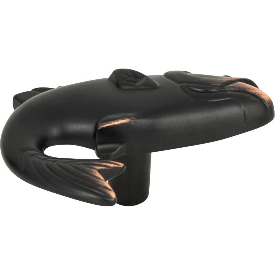 Atlas 2204-VB: 2-1/4" Nautical Fish Cabinet Knob - Venetian Bronze