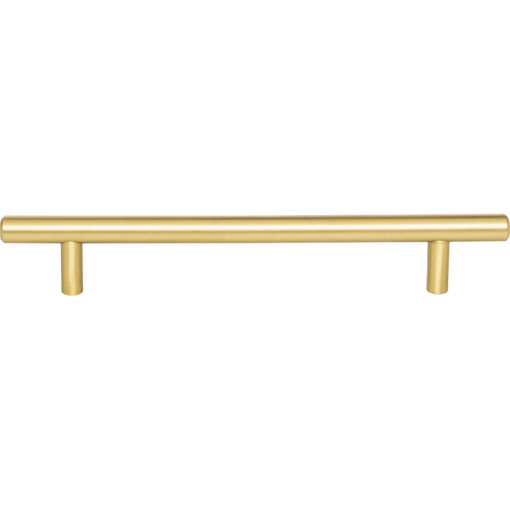 Elements 220BG: 160 mm cc Naples Round Bar Cabinet Pull - Brushed Gold