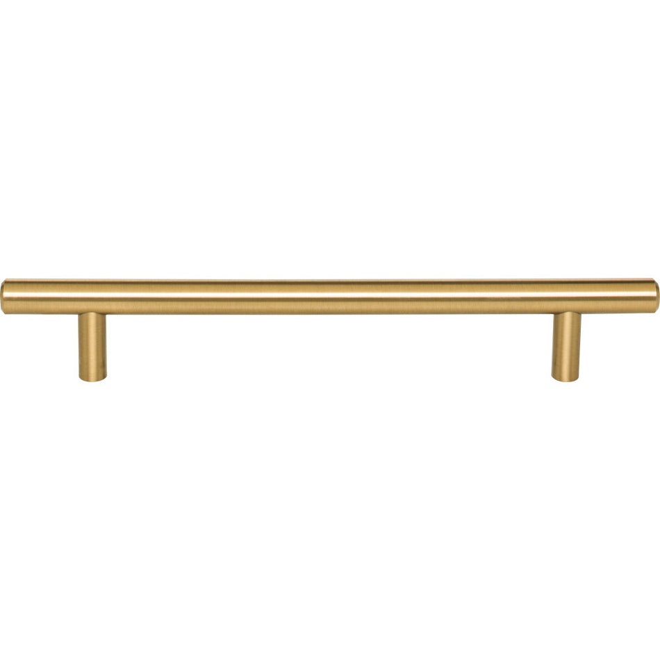 Elements 220SBZ: 160 mm cc Naples Round Bar Cabinet Pull - Satin Bronze