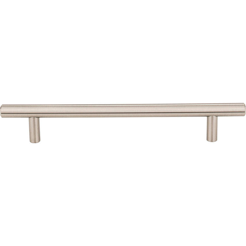Elements 220SN: 160 mm cc Naples Round Bar Cabinet Pull - Satin Nickel