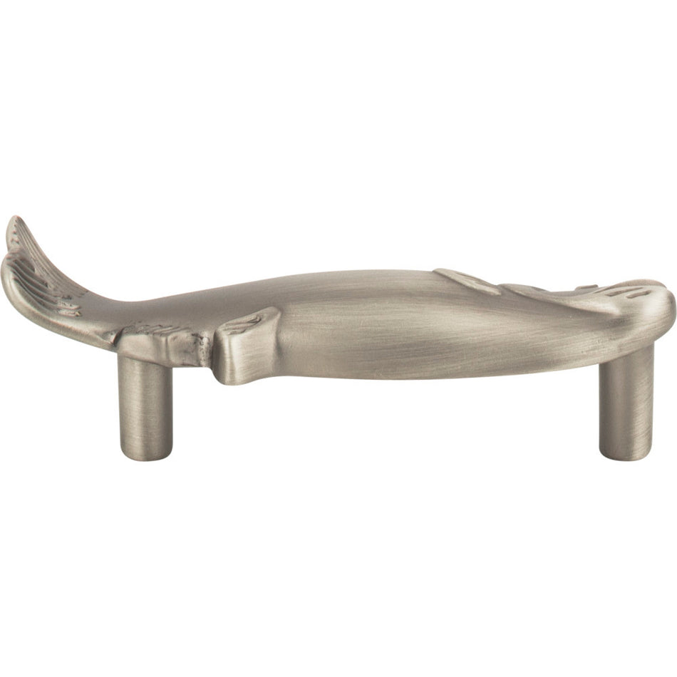 Atlas 2217-NO: 3" cc Nautical Fish Cabinet Pull - Pewter