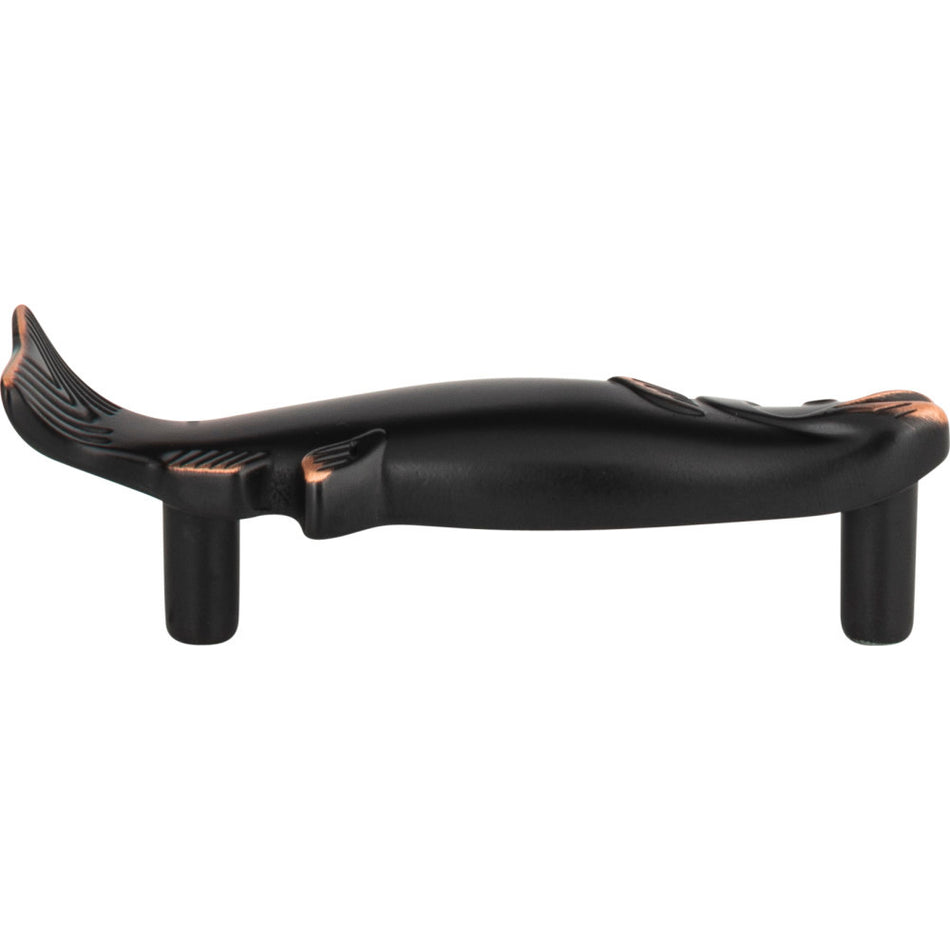 Atlas 2217-VB: 3" cc Nautical Fish Cabinet Pull - Venetian Bronze