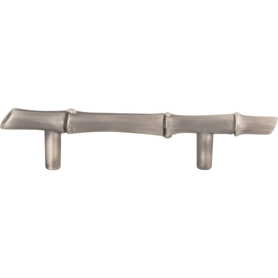 Atlas 2231-NO: 3" cc Nature Bamboo Cabinet Pull - Pewter