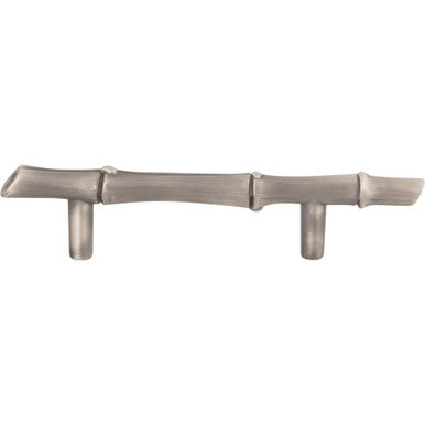 Atlas 2231-NO: 3" cc Nature Bamboo Cabinet Pull - Pewter