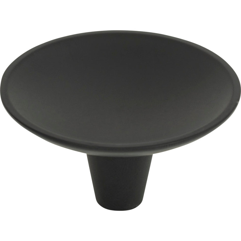 Atlas 226-BL: 2" Dap Round Cabinet Knob - Matte Black