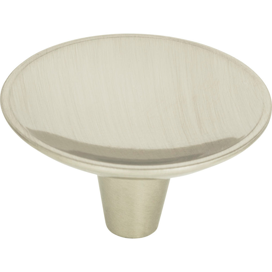 Atlas 226-BRN: 2" Dap Round Cabinet Knob - Brushed Nickel