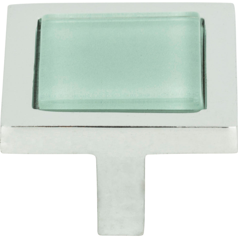 Atlas 230-GR-CH: 1-3/8" Spa Square Cabinet Knob - Polished Chrome