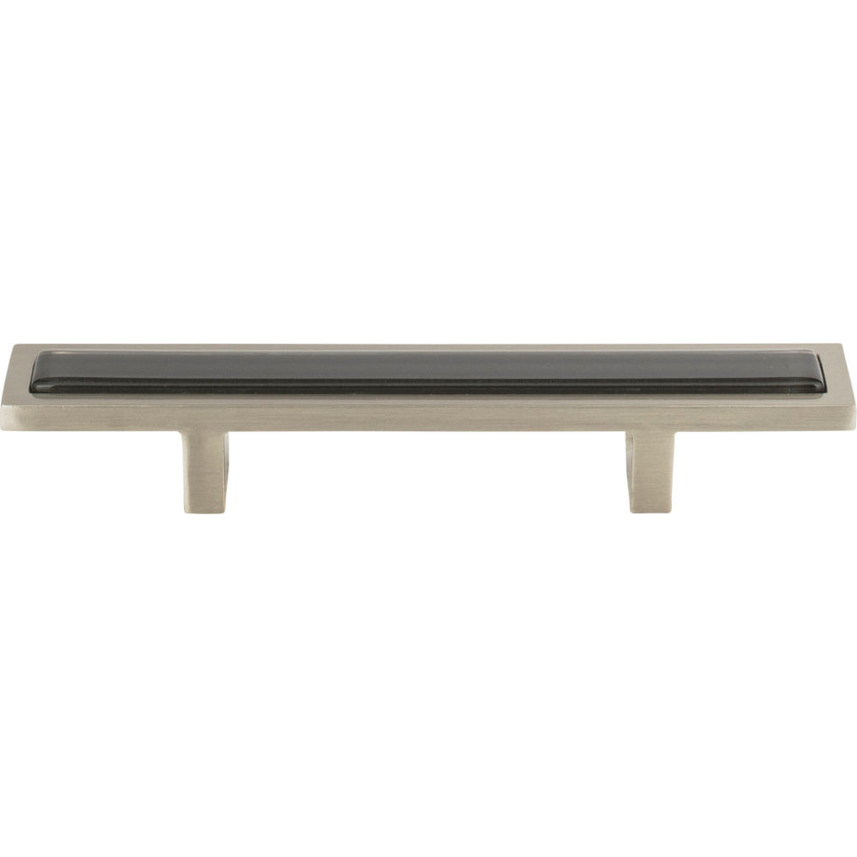 Atlas 231-BLK-BRN: 3" cc Spa Cabinet Pull - Black/Brushed Nickel