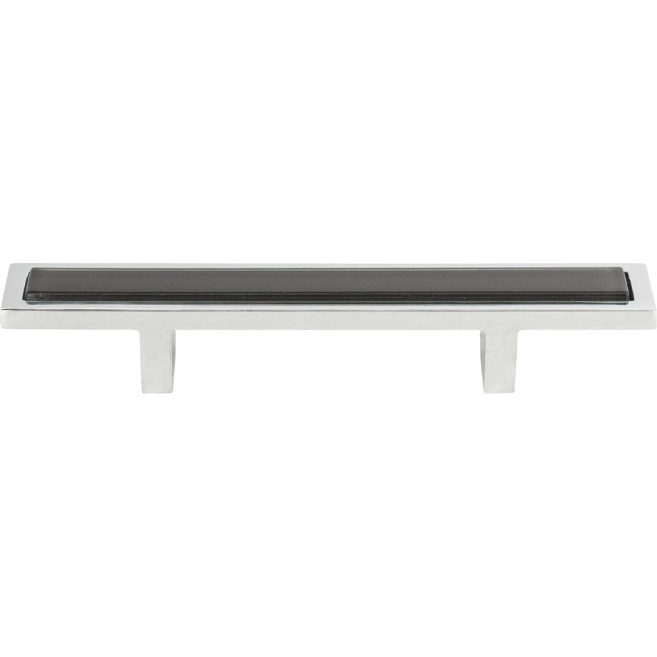 Atlas 231-BLK-CH: 3" cc Spa Cabinet Pull - Polished Chrome