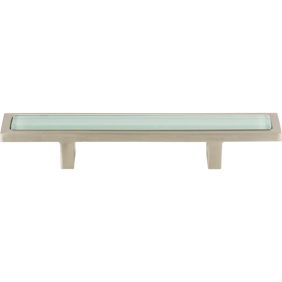 Atlas 231-GR-BRN: 3" cc Spa Cabinet Pull - Green/Brushed Nickel