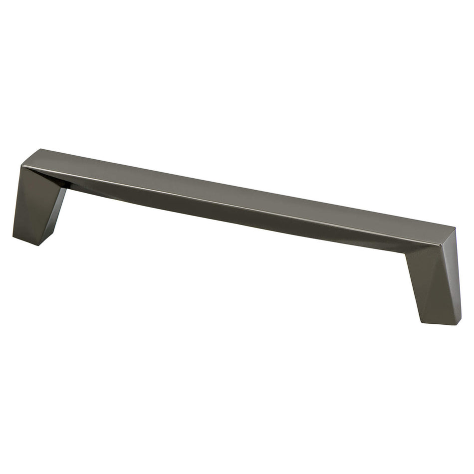Berenson 2317-1098: 160mm cc Swagger Cabinet Pull - Black Nickel