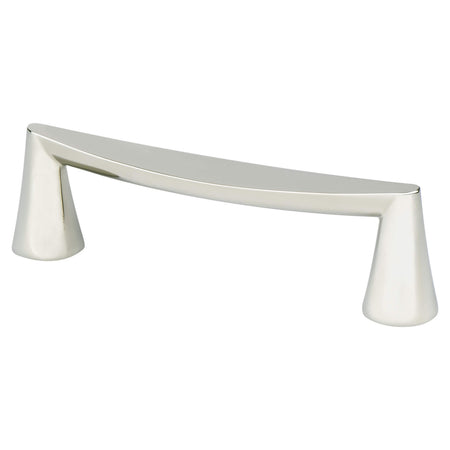 Berenson 2341-1014: 96mm cc Domestic Bliss Cabinet Pull - Polished Nickel