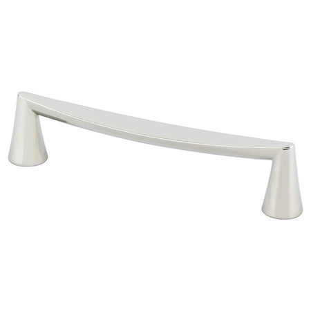 Berenson 2346-1014: 128mm cc Domestic Bliss Cabinet Pull - Polished Nickel