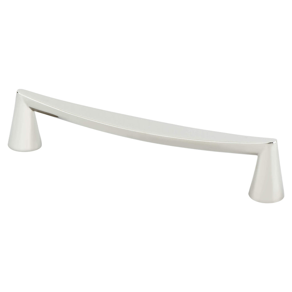 Berenson 2350-1014: 160mm cc Domestic Bliss Cabinet Pull - Polished Nickel