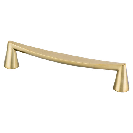 Berenson 2351-1MDB: 160mm cc Domestic Bliss Cabinet Pull - Modern Brushed Gold