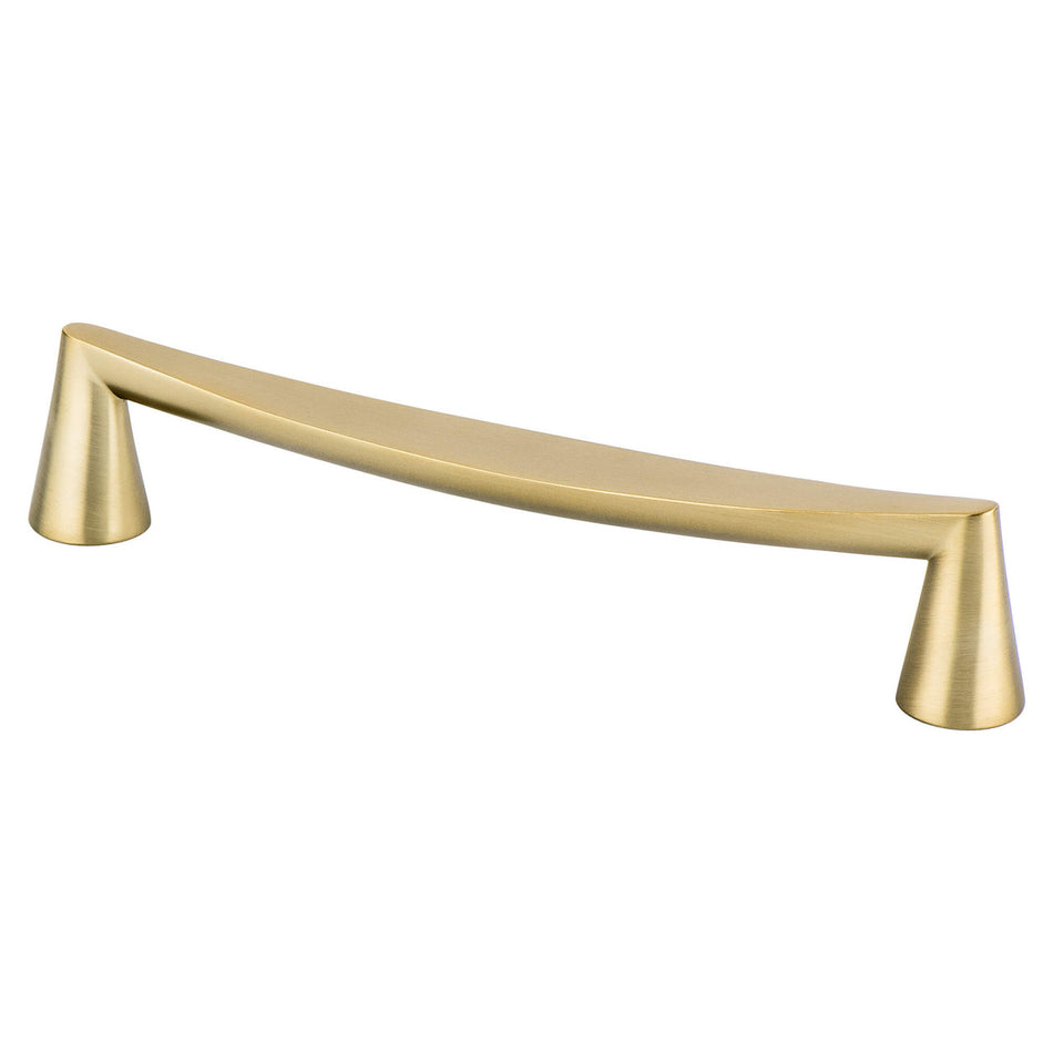 Berenson 2351-1MDB: 160mm cc Domestic Bliss Cabinet Pull - Modern Brushed Gold
