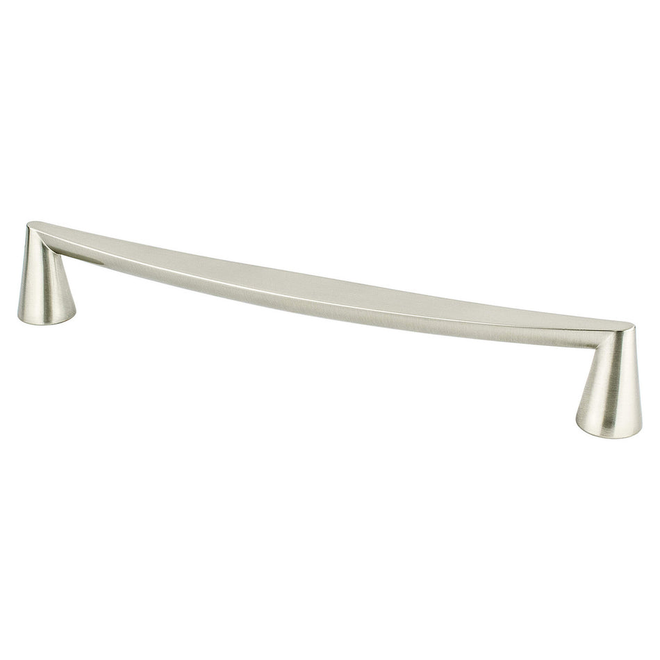Berenson 2352-1BPN: 224mm cc Domestic Bliss Cabinet Pull - Brushed Nickel