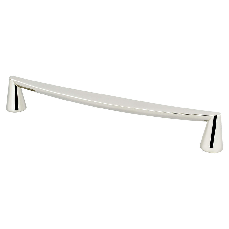 Berenson 2354-1014: 224mm cc Domestic Bliss Cabinet Pull - Polished Nickel